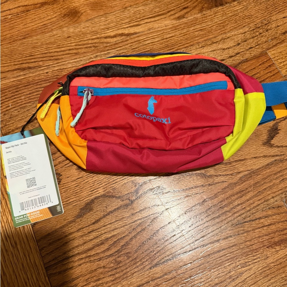 Cotopaxi Colorful Belt Bag with Red and Yellow